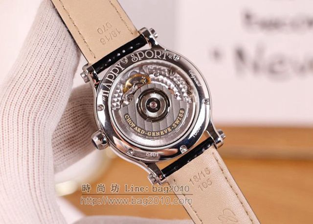 Chopard手錶 蕭邦機械女表 HAPPY SPORT MEDIUM AUTOMATIC系列 278559-3001 蕭邦女士腕表  hds1848